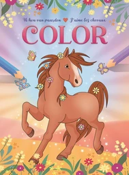 J'aime les chevaux bloc de coloriage