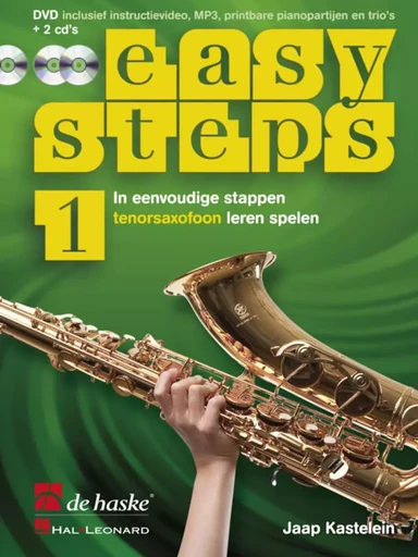 EASY STEPS 1 TENORSAXOFOON - IN EENVOUDIGE STAPPEN TENORSAXOFOON LEREN SPELEN + AUDIO ONLINE -  JAAP KASTELEIN_KLAAS - HASKE