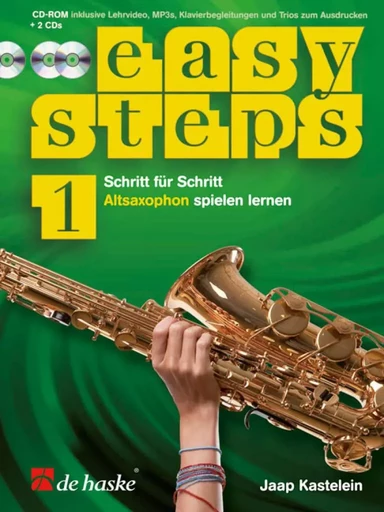 EASY STEPS 1 ALTSAXOPHON SAXOPHONE +CD -  JAAP KASTELEIN - HASKE