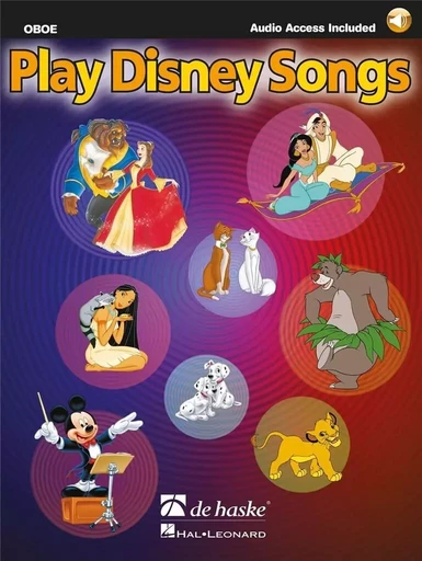 JAAP KASTELEIN -  PLAY DISNEY SONGS - HAUTBOIS - RECUEIL + ENREGISTREMENT(S) EN LIGNE -  JAAP KASTELEIN - HAL LEONARD