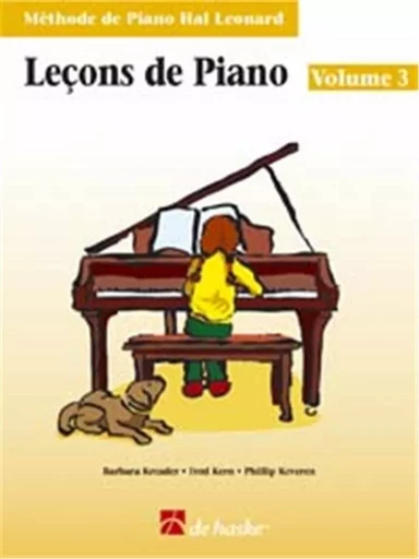 LECONS DE PIANO, VOLUME 3 (AVEC CD) METHODE DE PIANO HAL LEONARD - PIANO -  RECUEIL + CD -  DIVERS AUTEURS - HAL LEONARD