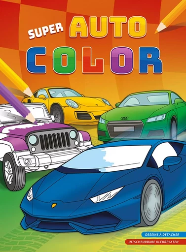 SUPER AUTO COLOR BLOC DE COLORAIGE -  Collectif - CHANTECLER