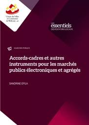 Accords-cadres et autres instruments pour les marchés publics électroniques et agrégés