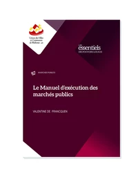 Manuel de l'exécution des marchés publics