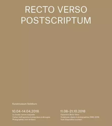 Recto Verso, postscriptum /franCais -  VOITA BERNARD - SURFACES UTILES