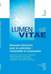 Directoire pour la catéchèse : continuités et nouveautés, revue Lumen Vitae 2021-2, vol 76