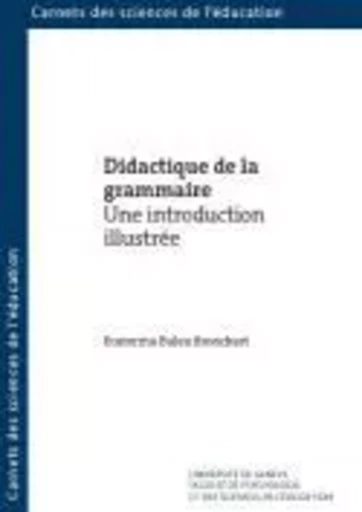 DIDACTIQUE DE LA GRAMMAIRE. UNE INTRODUCTION ILLUSTREE -  BULEA BRONCKART ECAT - SECTION SCIENCE