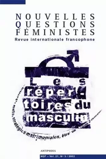 NOUVELLES QUESTIONS FEMINISTES, VOL. 21(3)/2002 -  AUTEURS DIVERS - PUB ROMANDES