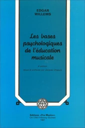 Les Bases psychologiques de l’éducation musicale