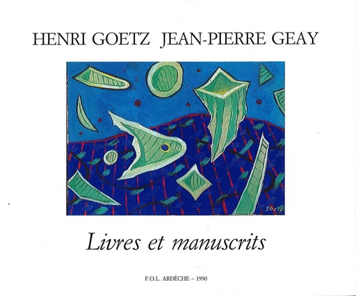 Livres et manuscrits - Henri Goetz - FOL 07