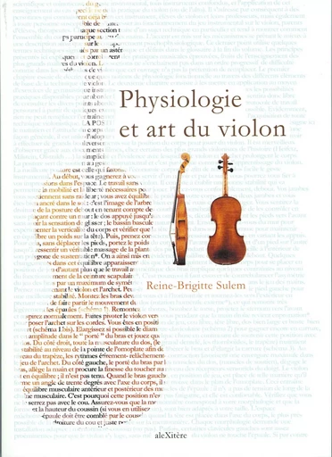 Physiologie et art du violon - Reine-Brigitte Sulem - ALEXITERE82