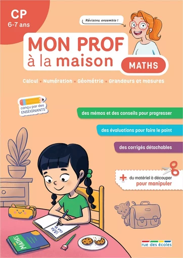 Mon prof à la maison - Maths CP - Mélanie Mettra, Camille Denoël - RUE DES ECOLES